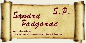 Sandra Podgorac vizit kartica